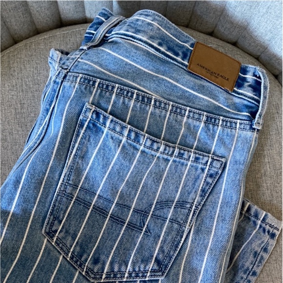 American Eagle Outfitters Denim - American Eagle Striped Mom Jeans